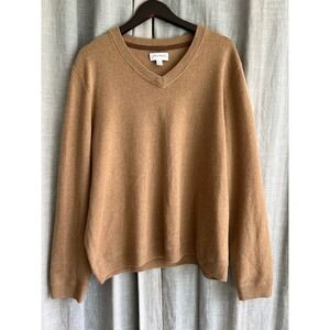 John W. Nordstrom 100% Cashmere Sweater in Camel Brown | Men's XL